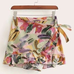 Floral Mini Skort